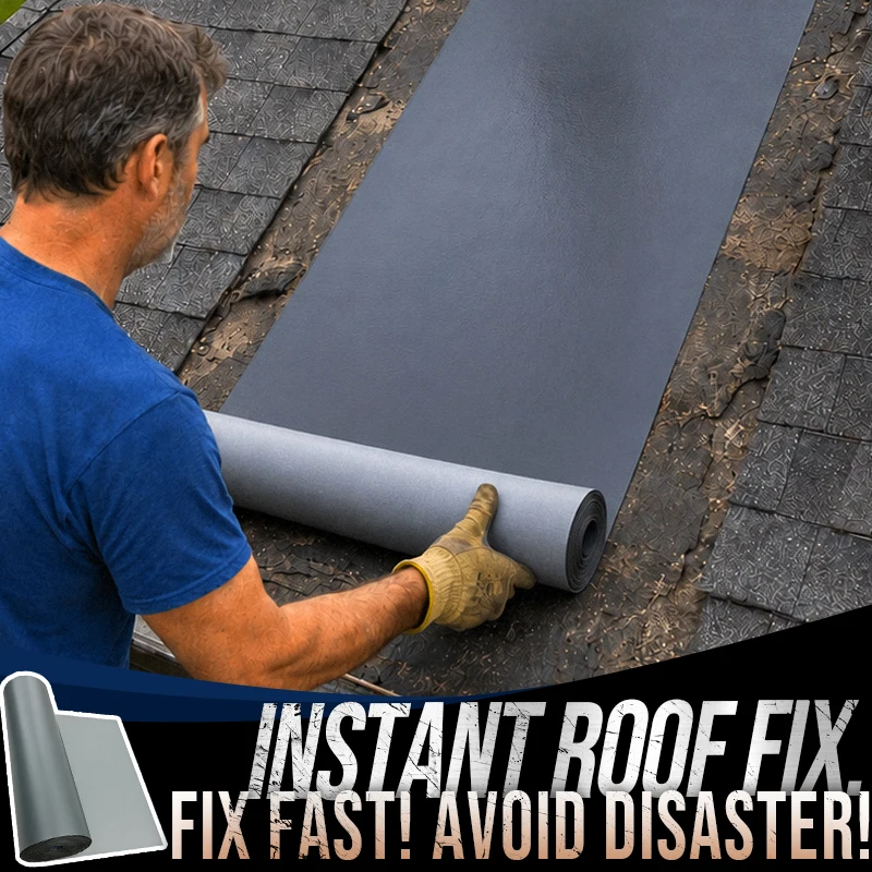 50 cm Wide Self-Adhesive Waterproof Membrane Roll, 5 M/10 m for Roofs, RVs, Walls, Metal Panels and Outdoor Leak Repair