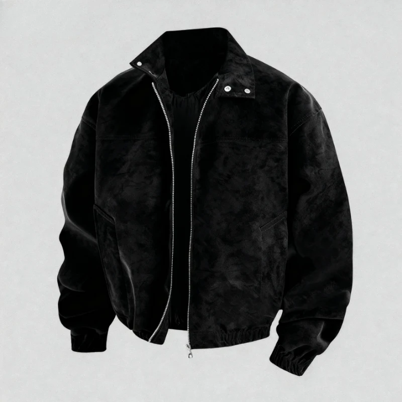 2025 Autumn and Winter New Jacket Men's Stand Up Collar Jacket Loose, Comfortable, Versatile, Handsome, High-quality Jacket  Men