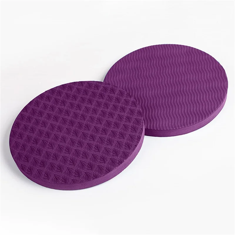 

2PCS/Set Portable Small Round Knee Pad Yoga Mats Flat Support Pad Elbow Knee Wrist Protection Non-slip Yoga sport fitness mat