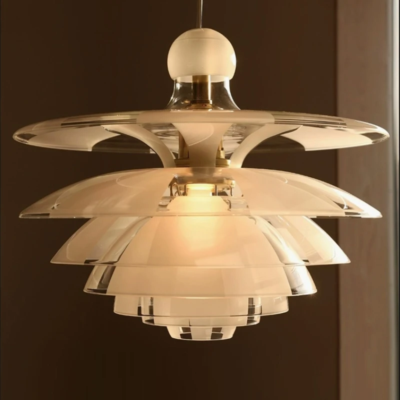 

Modern Pine Cones Pendant Lights for Dining Room Table Acrylic Glass Hanging Lamp Living Room Decor Lamps for Bedroom