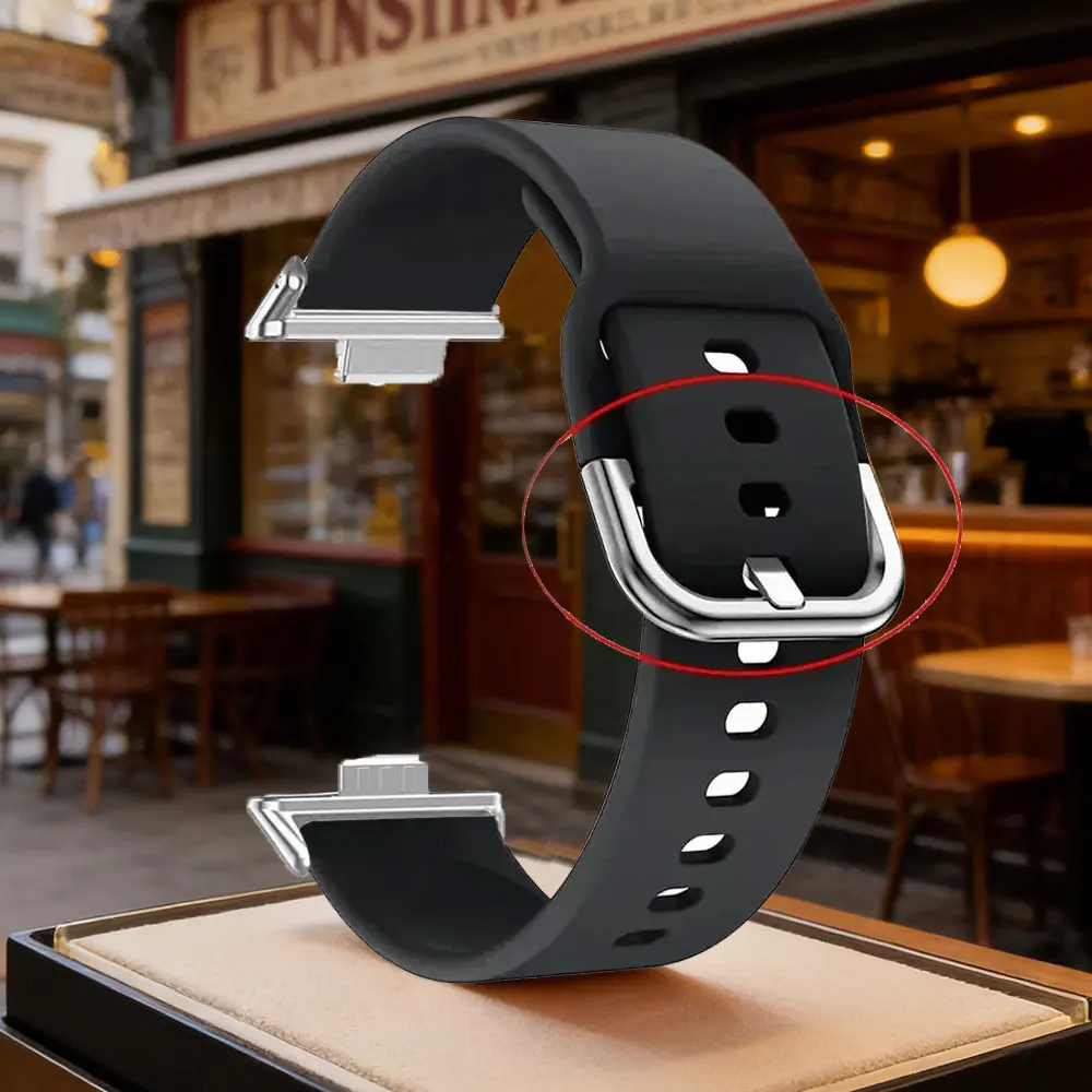 Silikonarmband für Huawei Watch FIT 5 FIT 5 Pro Armband mit Metallschnalle Sportarmband für Huawei Fit 3 4 Correa Zubehör – Detail 19