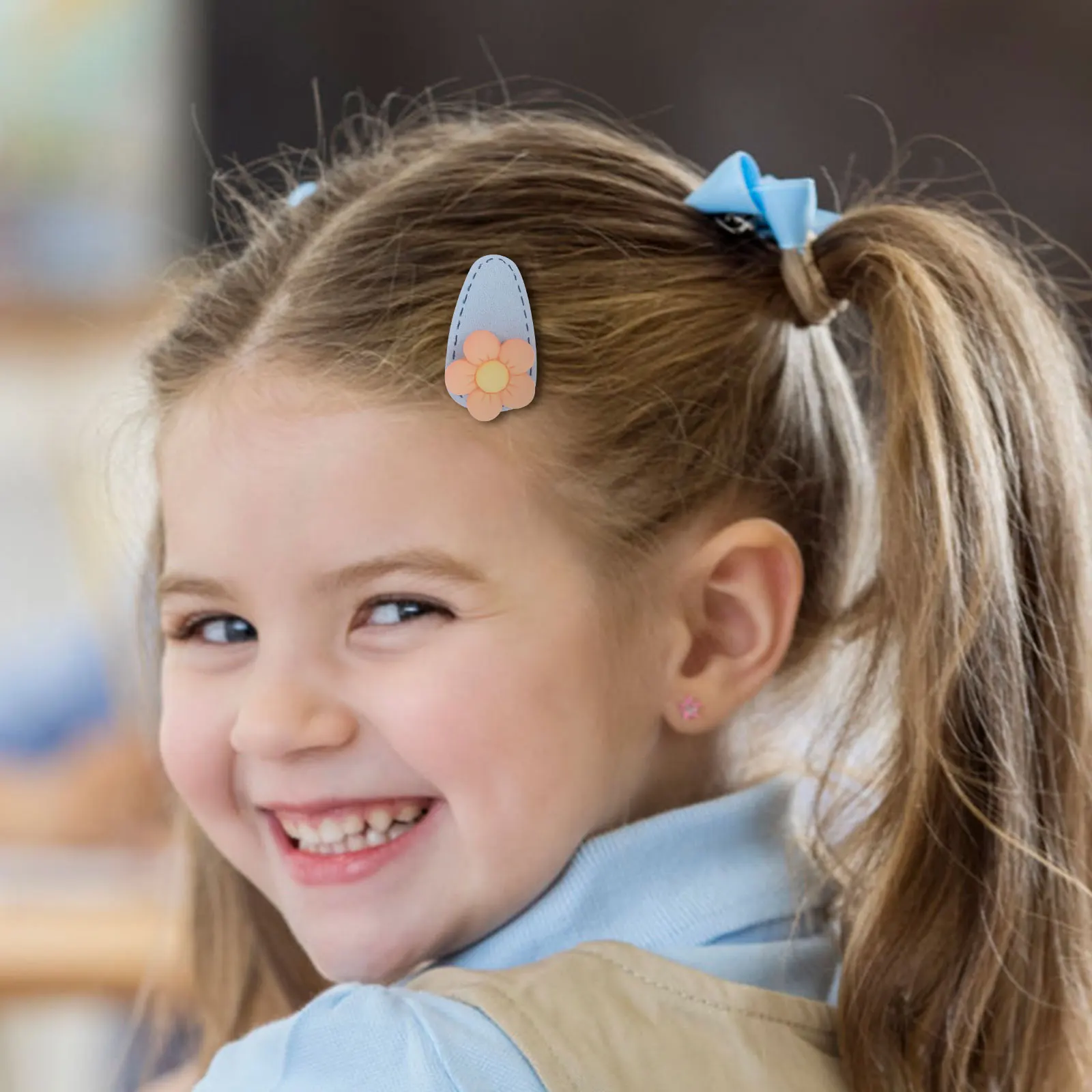 

10 Pcs Cartoon Hairpin Kids Clips for Girls Snap Accessories Resin Barrettes Child