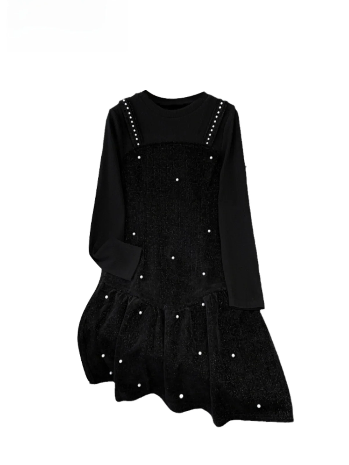 

Модная бархатная юбка миди больших размеров для женщин, базовая модель, весенняя новинка, корейский стиль, приталенный крой