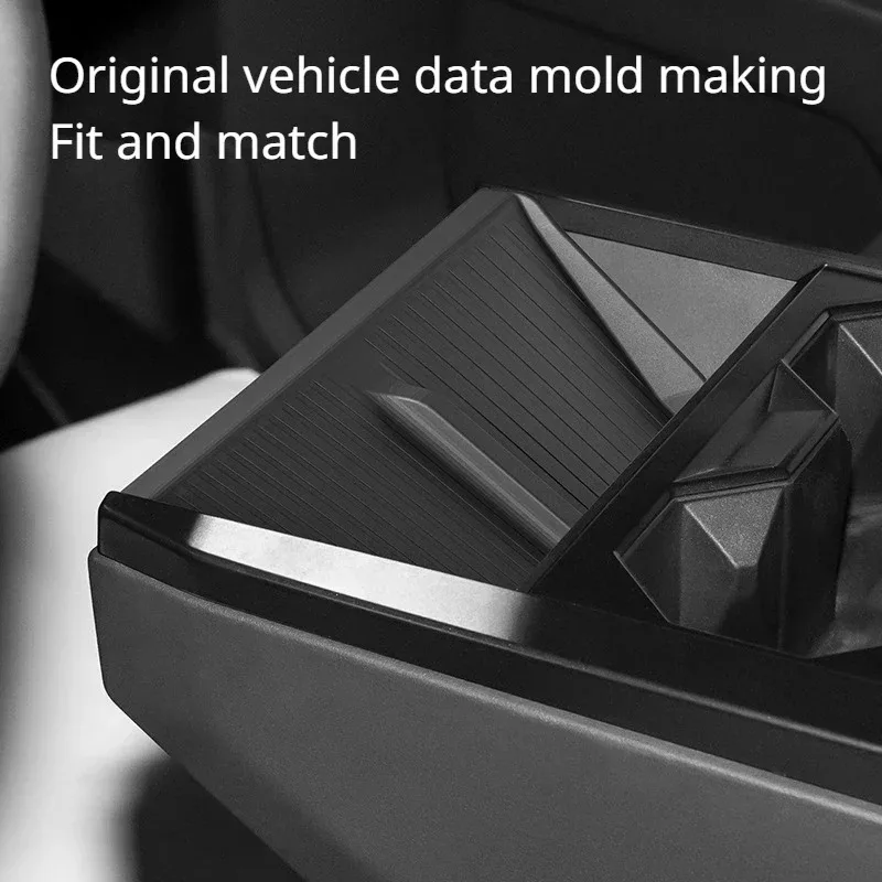 For Tesla 2024 Cybertruck Silicone Anti-skid Pad Truck Mobile Phone Wireless Charging Non-slip Mat for Cyber Pickup Accessories view 2
