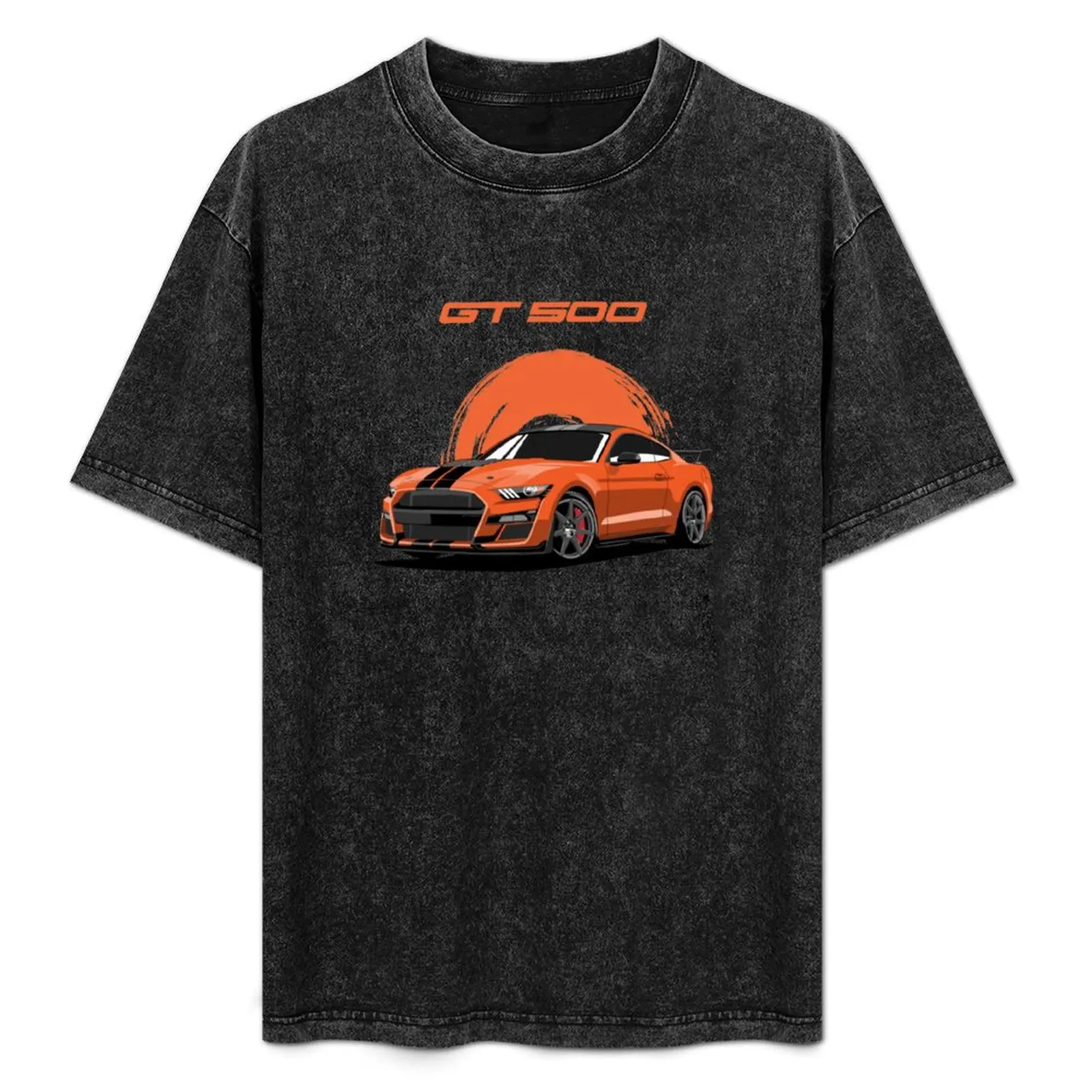 

Mustang GT500 lime Orange T-Shirt rapper graphic tees Blouse graphic t shirt vintage for a boy mens designer clothes