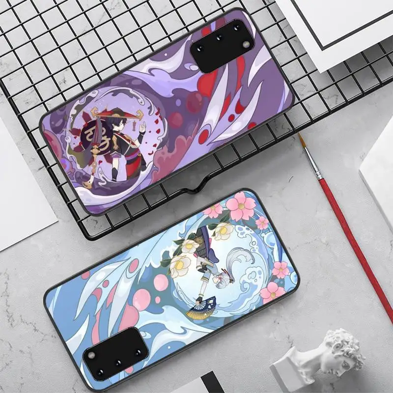 Anime Genshin Impact Phone Case for Samsung S10 21 20 9 8 plus lite S20 UlTRA 7edge