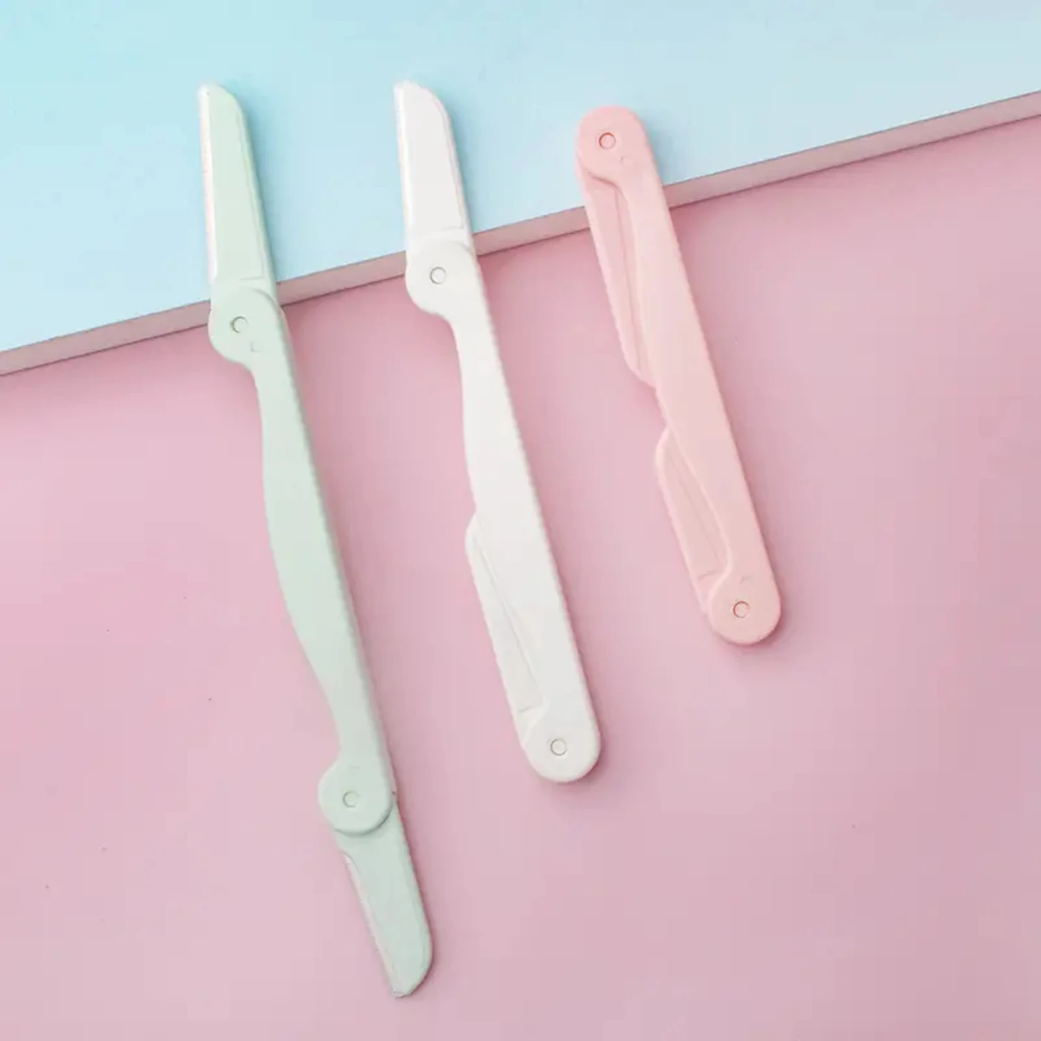 Набор из 3-х острых лезвий-триммера для бровей, прецизионного формирователя и бритвы — портативный косметический инструмент для идеальных бровей