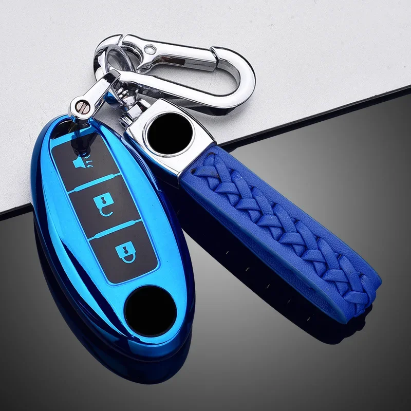 Soft TPU Car Key Case For Nissan Qashqai Juke J10 J11 X-Trail T32 T31 Kicks Tiida Pathfinder Note For Infiniti Remote Protection