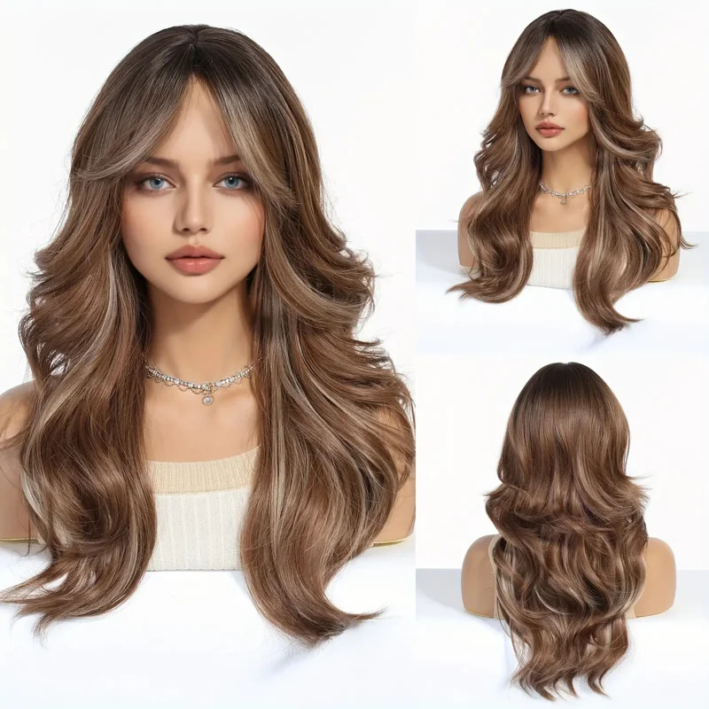 

Cross Dyed Bangs, Curly Hair, Synthetic Wig, Headband, Women'S Music Festival Dress Up Party, Valentine'S Day, Easter