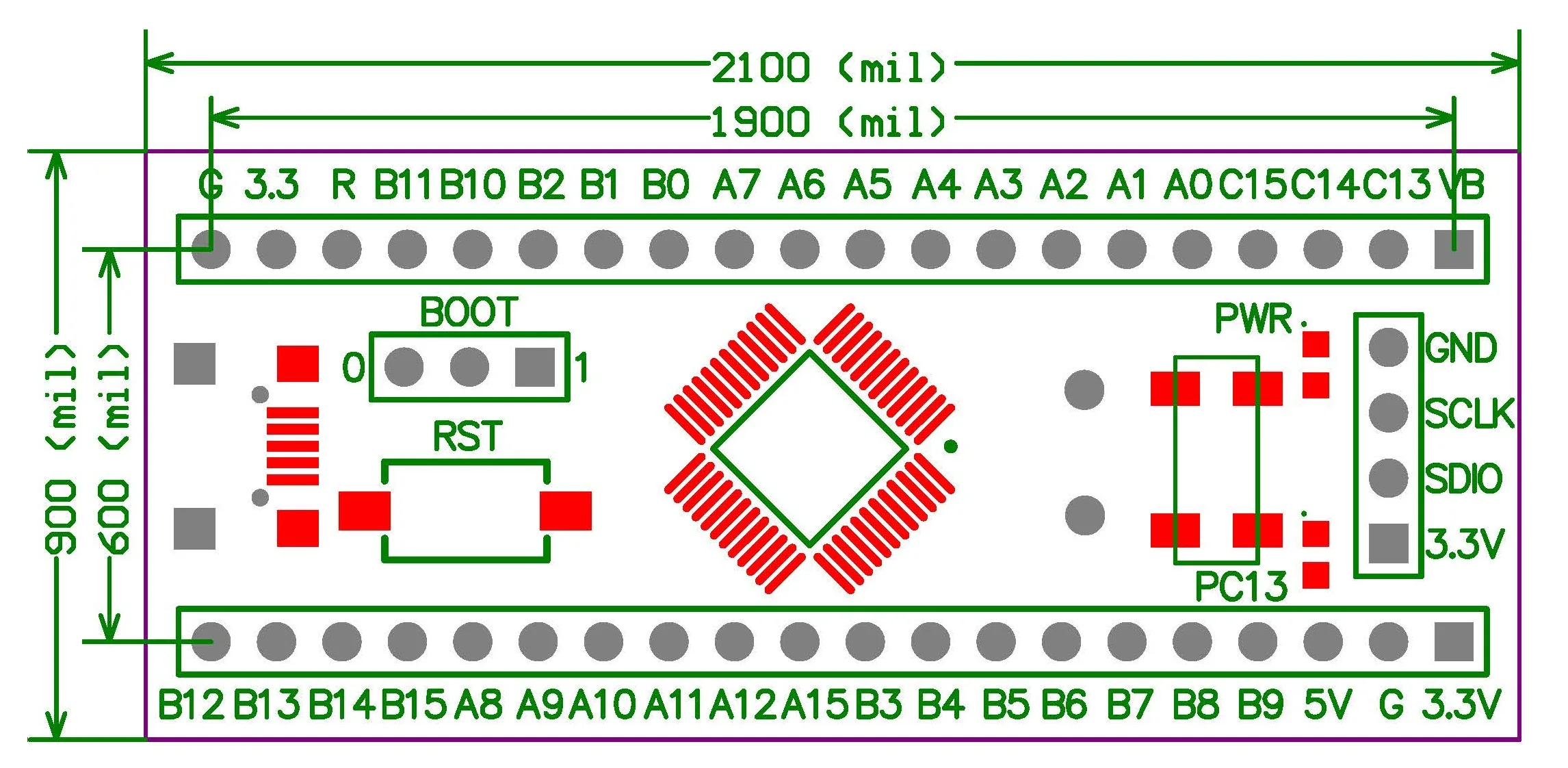 Imagem -03 - Placa do Desenvolvimento do Cortex-m0 Sistema o Menor Stm32f072 Stm32f072cbt6 Produto Novo