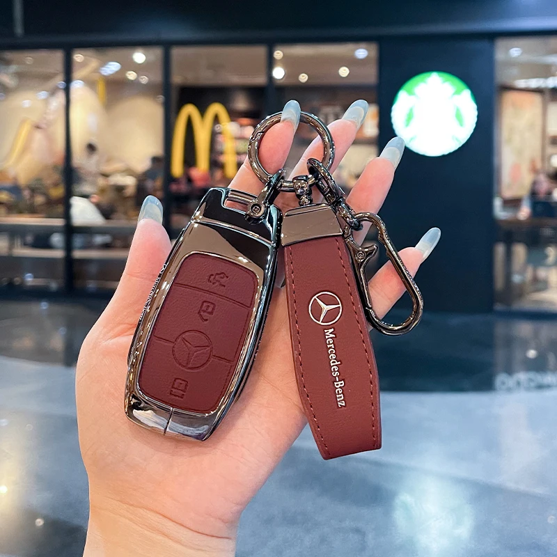 

Чехол для автомобильного ключа с 3/4, брелок для Mercedes Benz E300 E350 E400 E450 A220 CLA250 C300 GLA250 GLB250 GLC300 GLE350 GLE450