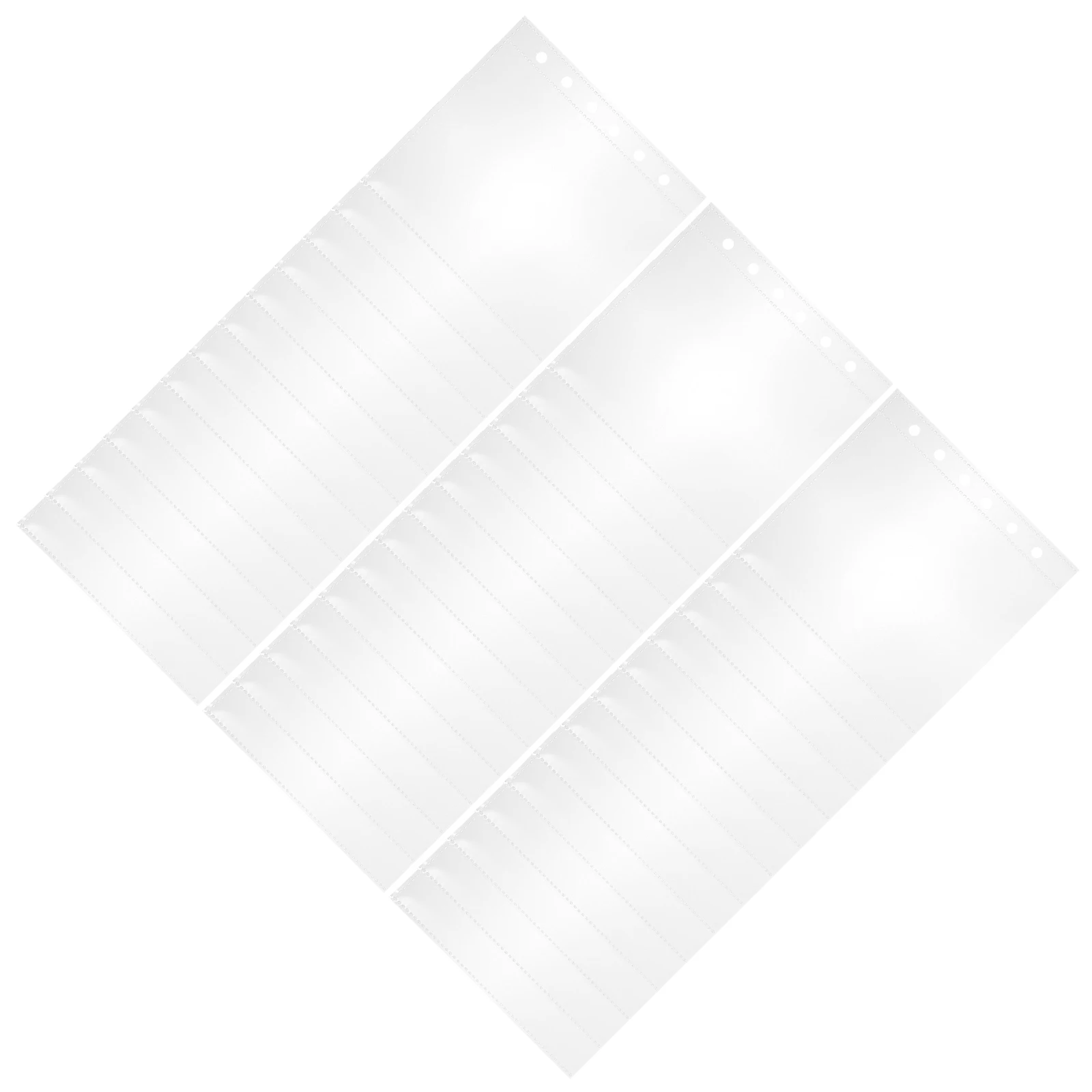 

50pcs Scrapbook Refill Pages 14X12 5cm Double Sided Hole Punch Album Supplies Page Protectors Photo Storage