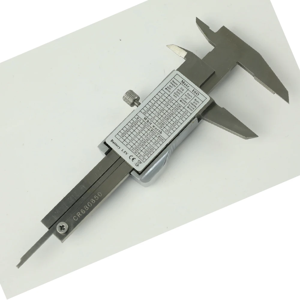 High presion Pocket Digital Caliper 0-50mm Stainless Steel Electronic Metal Caliper Micrometer depth Measuring Tools