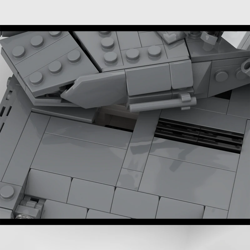 MOC-84425 diy leopardo 2a5 bloco de construção modelo tijolo cena da arma militar modelo montagem mesa decoração brinquedo presentes 1043 pçs