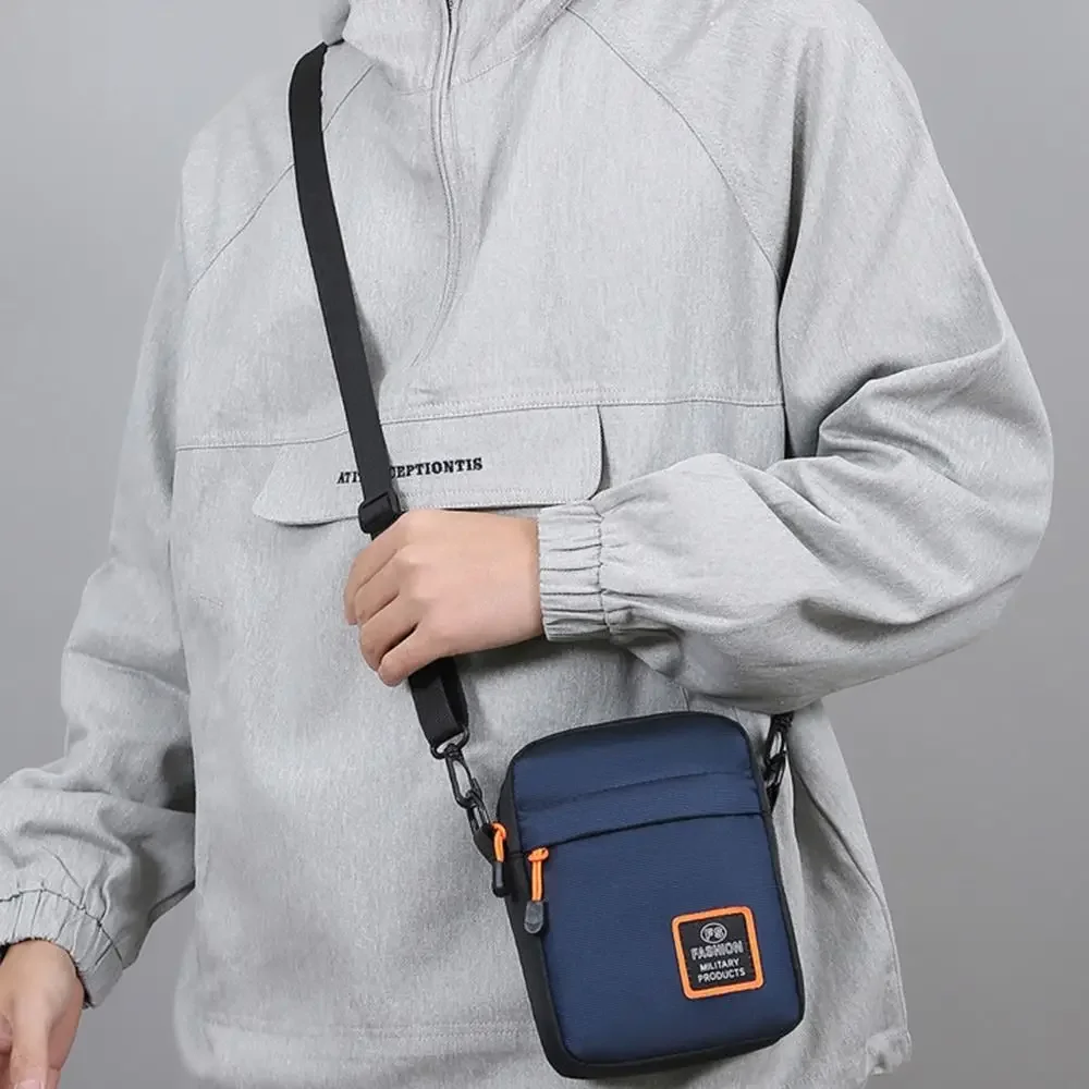 

Men's Business Shoulder Bag Casual Man's Messenger Bag Durable Male Handbag Waterproof Oxford Cloth Bag Mini Mobile Phone Bags