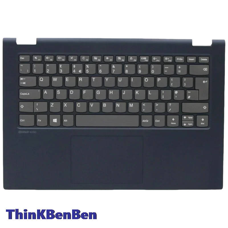 

Клавиатура для ноутбука Lenovo C340 Flex 14 IWL API IML (5CB0U42405) с синей пластиковой верхней крышкой (пальмрестом)