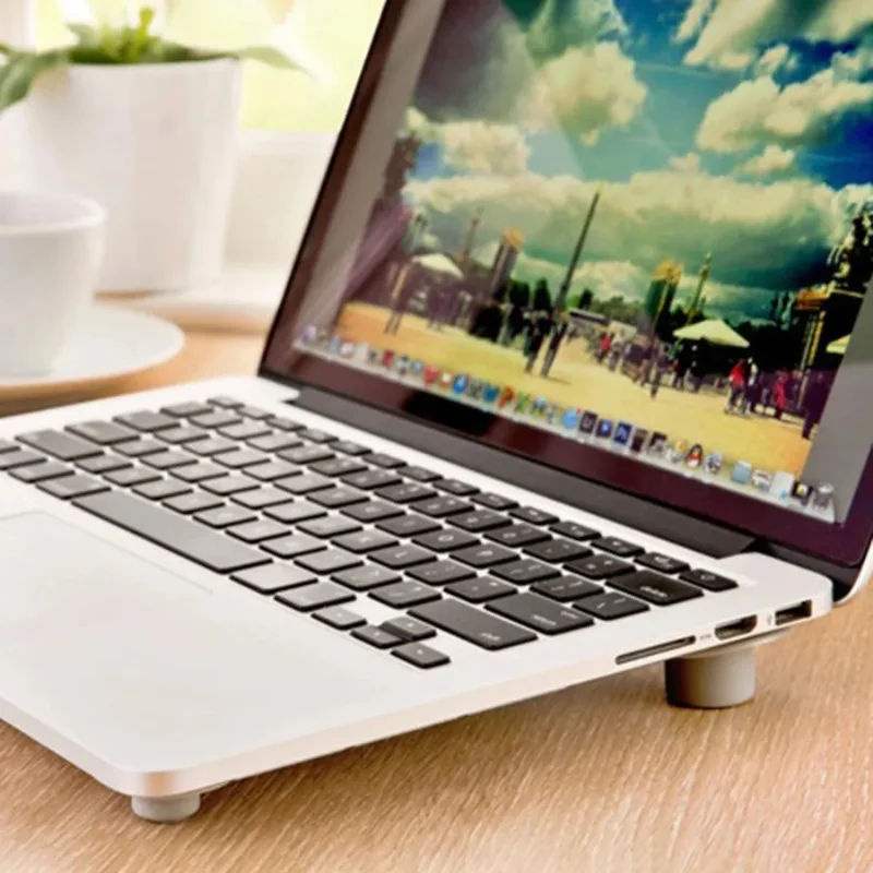 

Мягкие охлаждающие подставки для ног из ПВХ для ноутбука, поднятая подставка для рассеивания тепла для MacBook pro, компьютерные аксессуары