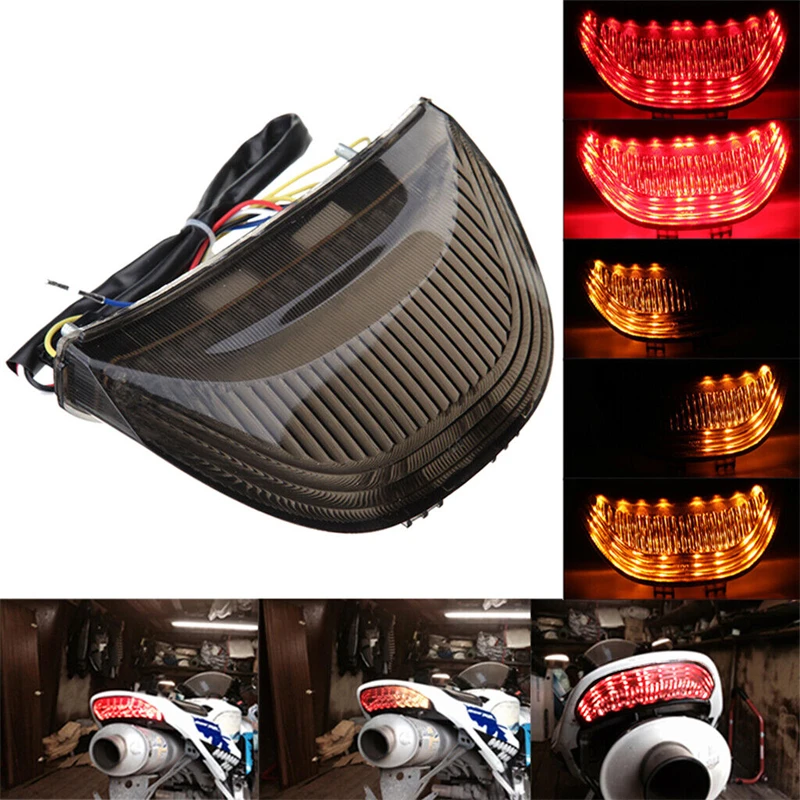 

1Pcs Smoke LED Brake Tail Light Turn Signals For Honda CBR 1000RR 2004 2005 2006 2007 Car Accessory