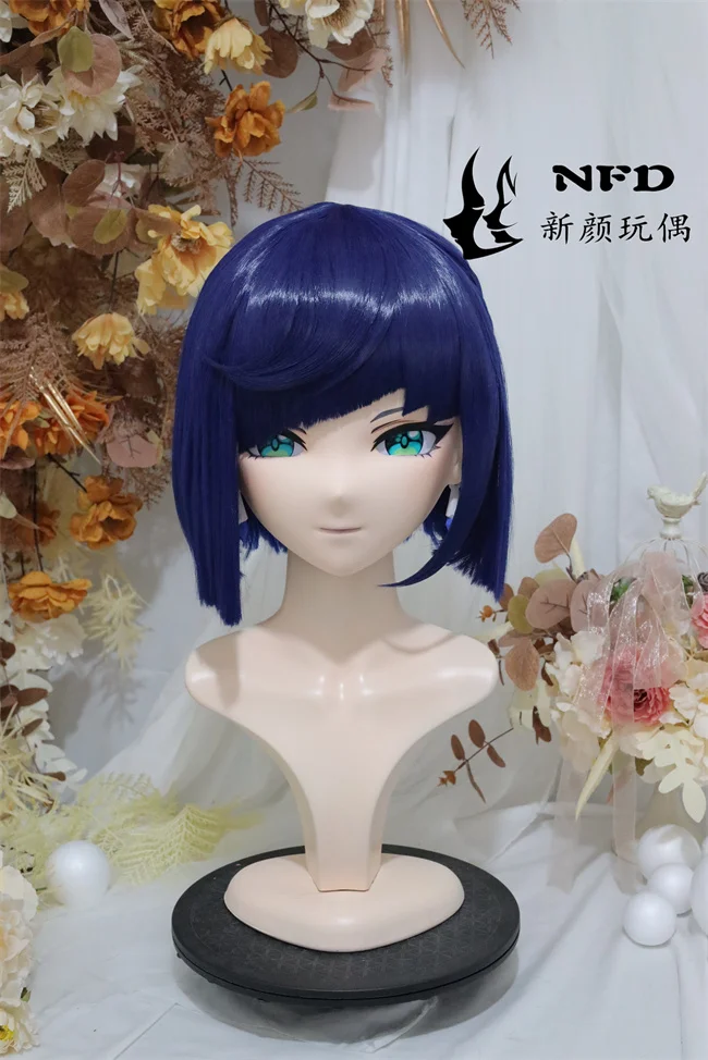 

Kigurumi night orchid NFD full head with lock cosplay head shell costume props