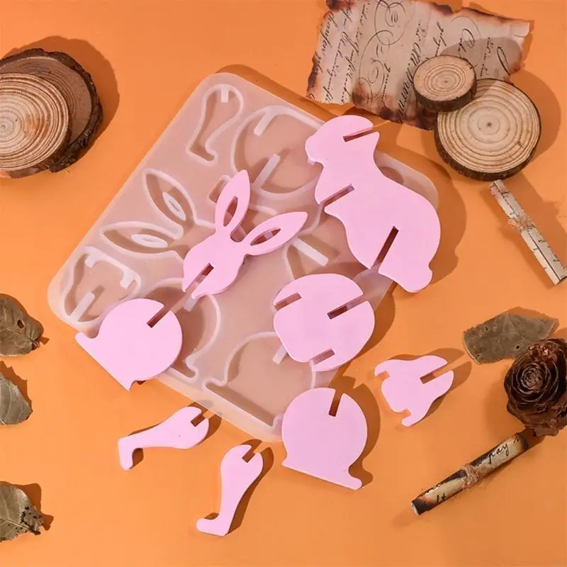 

High Quality Silicone Display Ornament Mold For Unique Splicing Rabbit Crafts