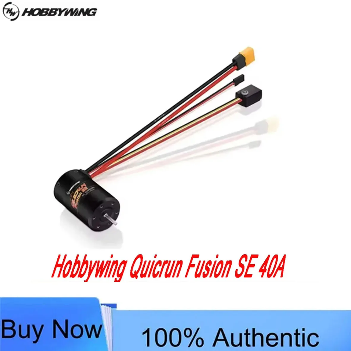 Hobbywing Quicrun Fusion SE 40A ESC + 1200/1800KV Motor Waterproof Combo for 1/10 1/8 RC Crawler Cars