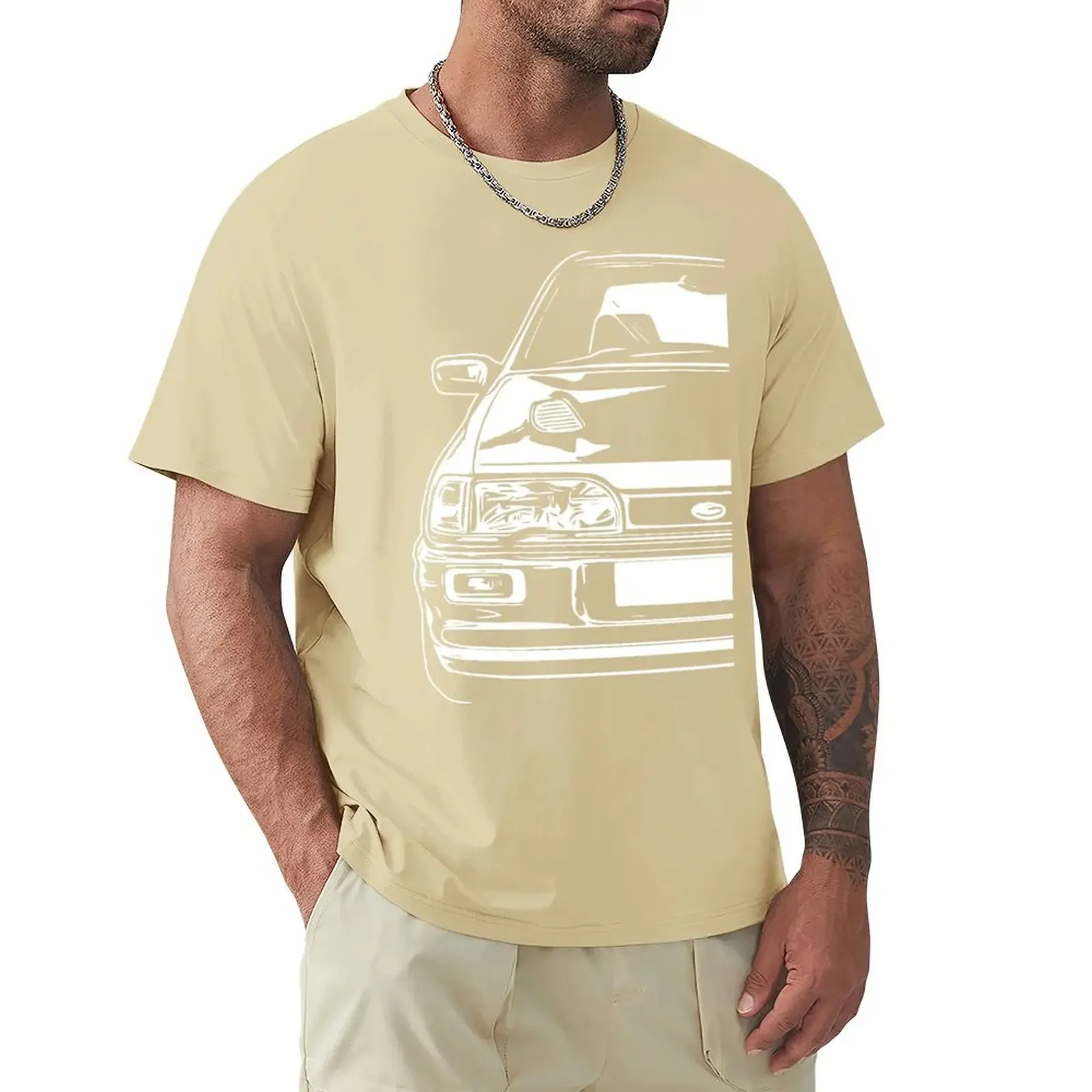 harajuku men clothing Classic Car Sierra RS Cosworth Sapphire 4Dr tops graphic tees Short sleeve tee mens cotton t shirts