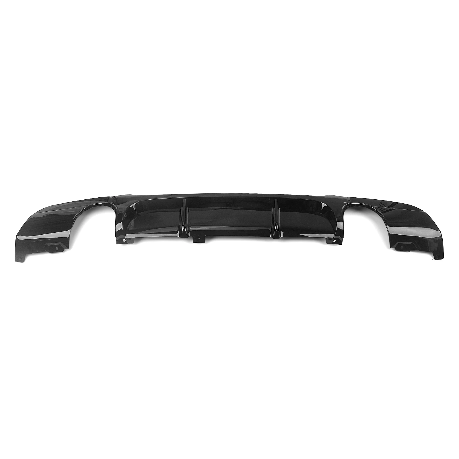 Gloss Black Car Rear Bumper Lip Boot Dual Exhaust Splitter Diffuser Spoiler Plate For BMW E90 E91 M Sport 2005-2012 - view 5