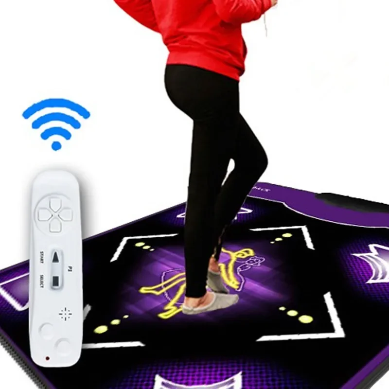 New  extra large Motion Sensing dance pad blanket dance mat yoga mat for tv pc pad TV play games Fitness,2pcs remote controller