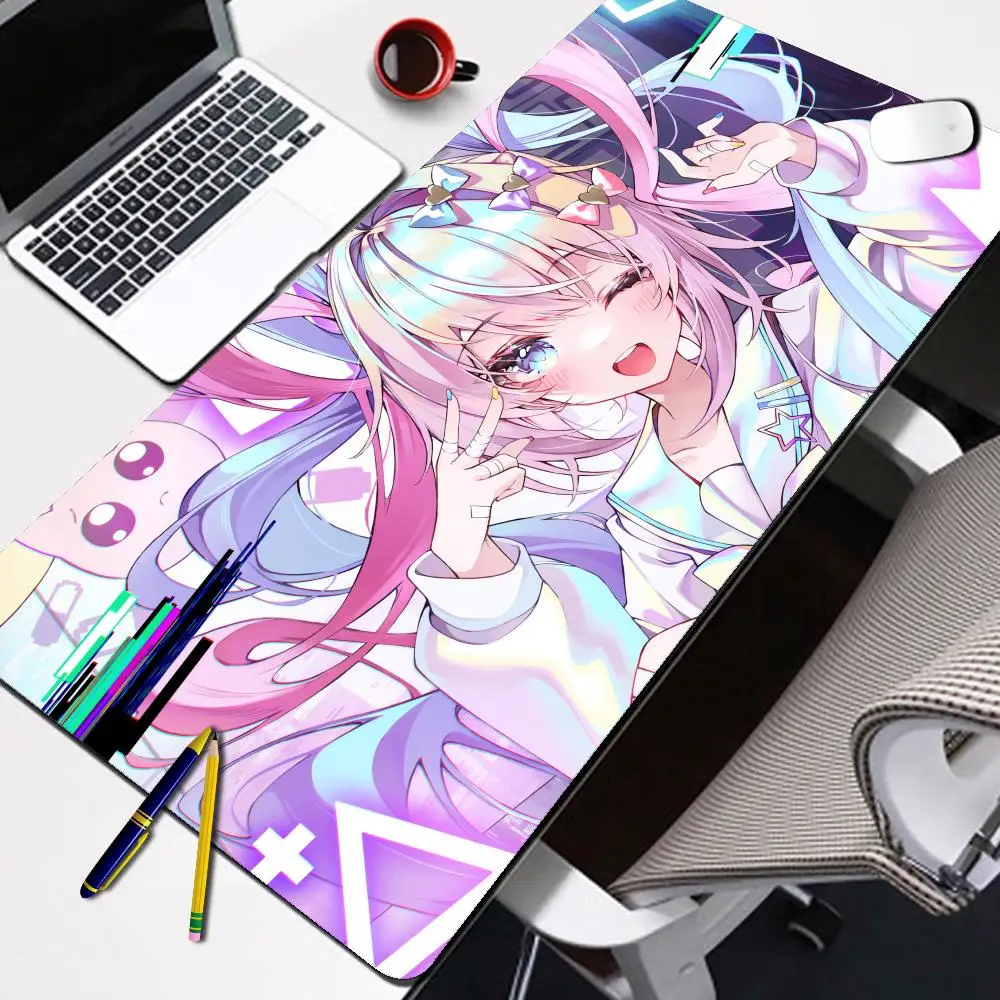 New Cute Girl Desk Mat Needy Streamer Overload Ame OMG Mouse Pad Large PC Gaming Anime Angel Needy Girl Overdose Large Mouse Mat