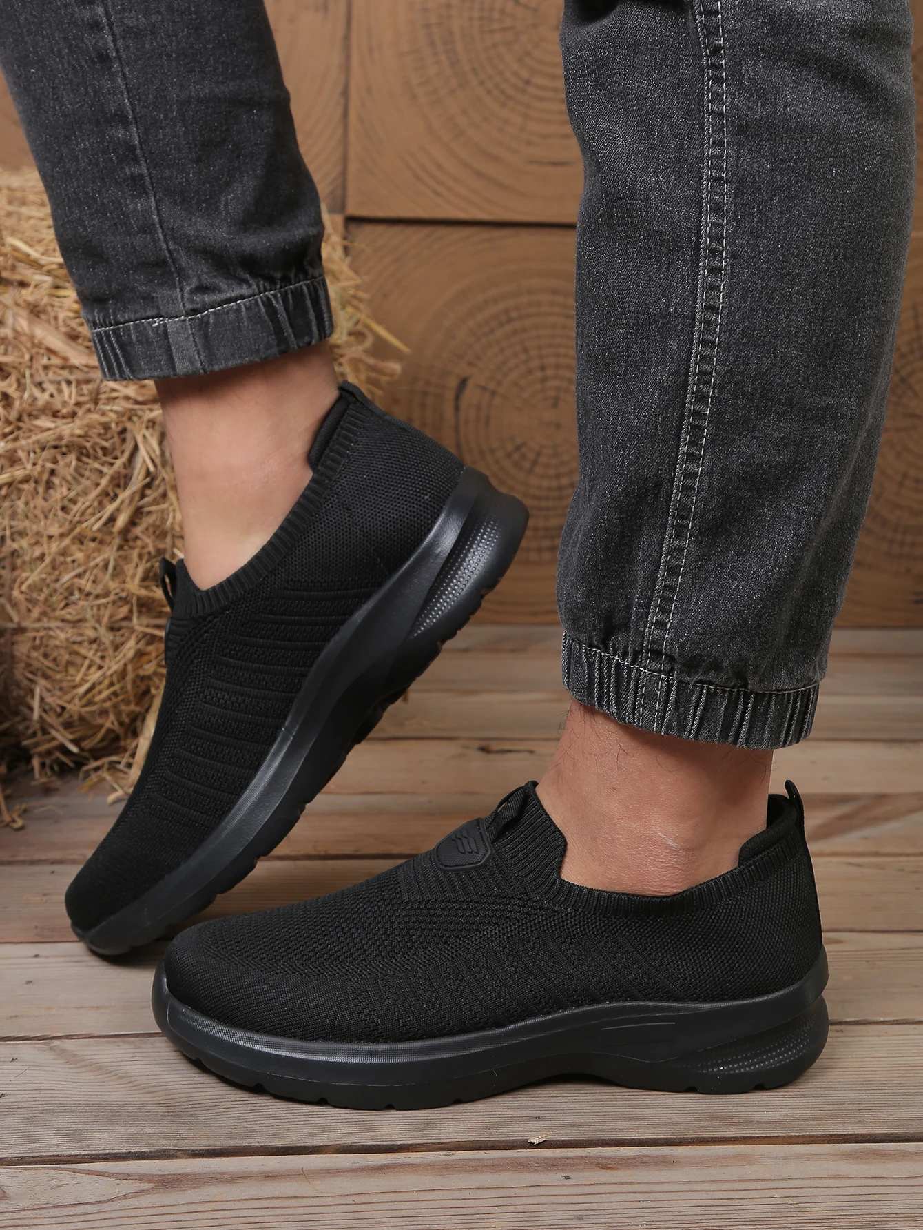 Herren Leichte Wanderschuhe Atmungsaktives Mesh-Obermaterial Gepolsterte Sohle Bequeme Freizeitschuhe für Männer – Detail 3