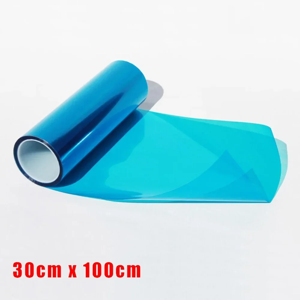 Protect Your Car Lights and Add Style with Car Light Film Vinyl Sticker 30 * 100CM for Headlight Taillight Brake Fog Lamp