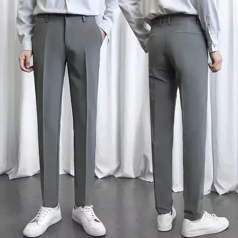 A3785 Hot Sell Men's Pants Outdoor Elastic Breathable Straight Leg Sweatpants