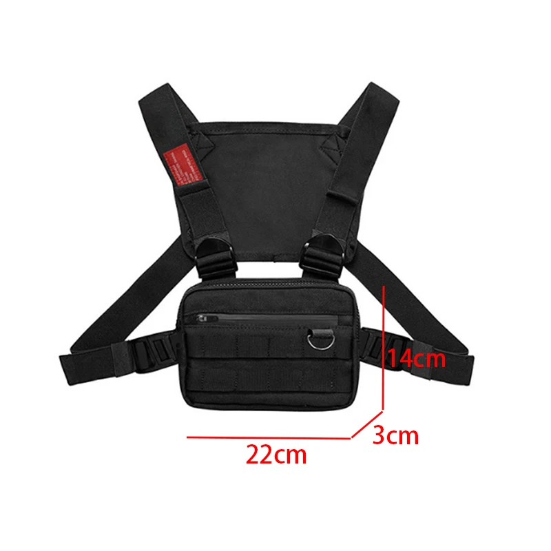 Men Sports Chest Pack Outdoor Cycling Bag Unisex Hiking Marathon Chest Rig Bag Storage Pocket Lightweight Running Vest Backpacks view 5