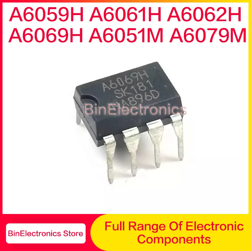 10Pcs A6059H STR-A6059H A6061H STR-A6061H A6062H STR-A6062H A6069H STR-A6069H A6051M A6079M STRA6079M DIP7 Power Management Chip
