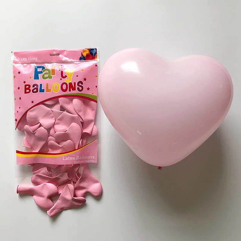 

Heart Latex Balloons for Birthday Party Decoration, Round Balloon for Adult, Wedding, Valentine's Day, Pink, White, Blue Balloon