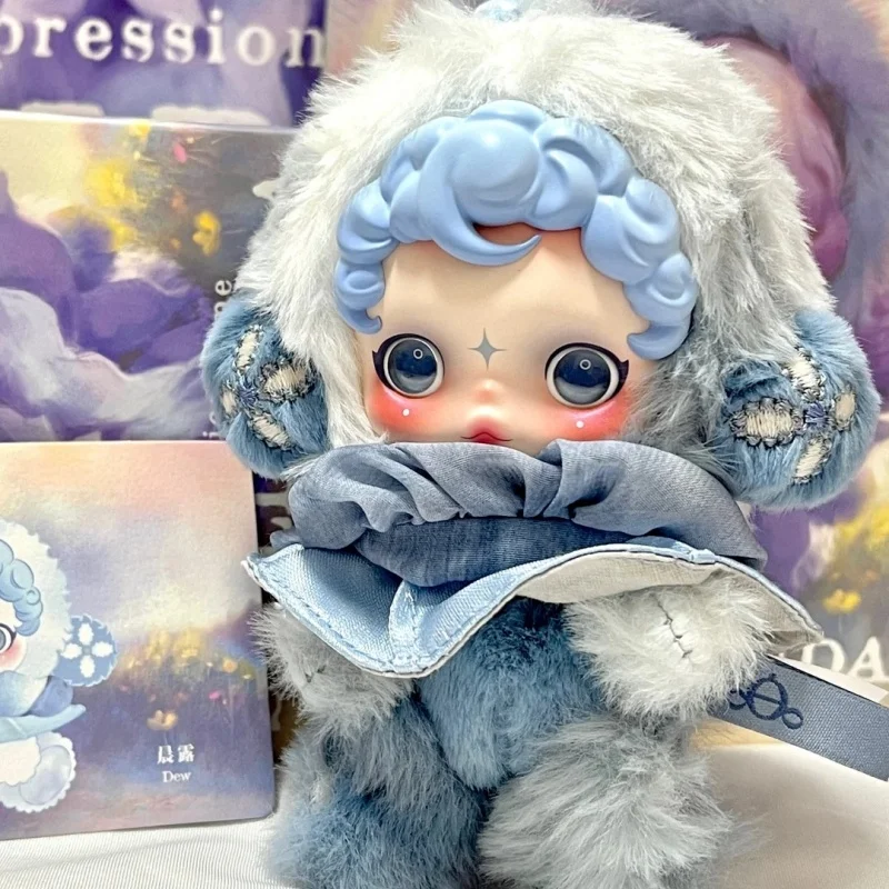 جديد حقيقي Popmart Skullpanda L Impressionnisme سلسلة صندوق أعمى اللعب Kawaii صندوق غامض أنيمي عمل الشكل هدايا عيد الميلاد