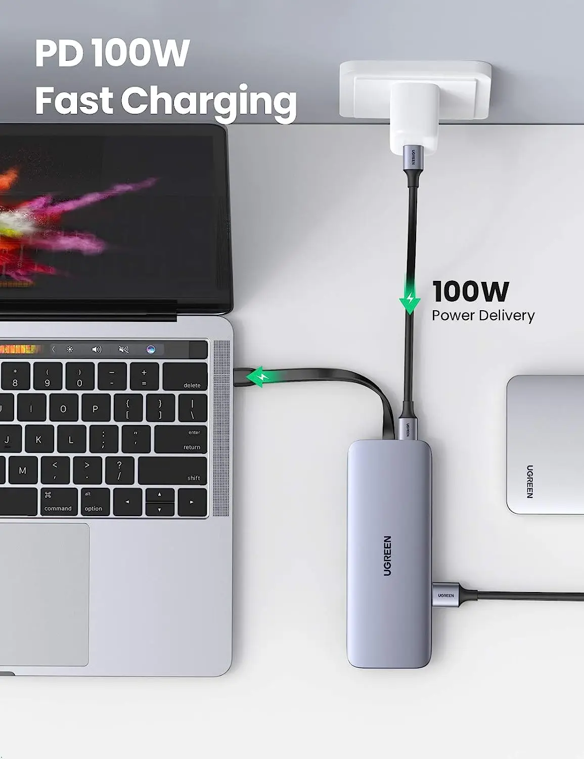 UGREEN Hub USB C Dock adattatore multiporta USB tipo C 9 in 1 con 4K HD-MI VGA Gigabit Ethernet PD Ricarica 3 porte USB 3.0