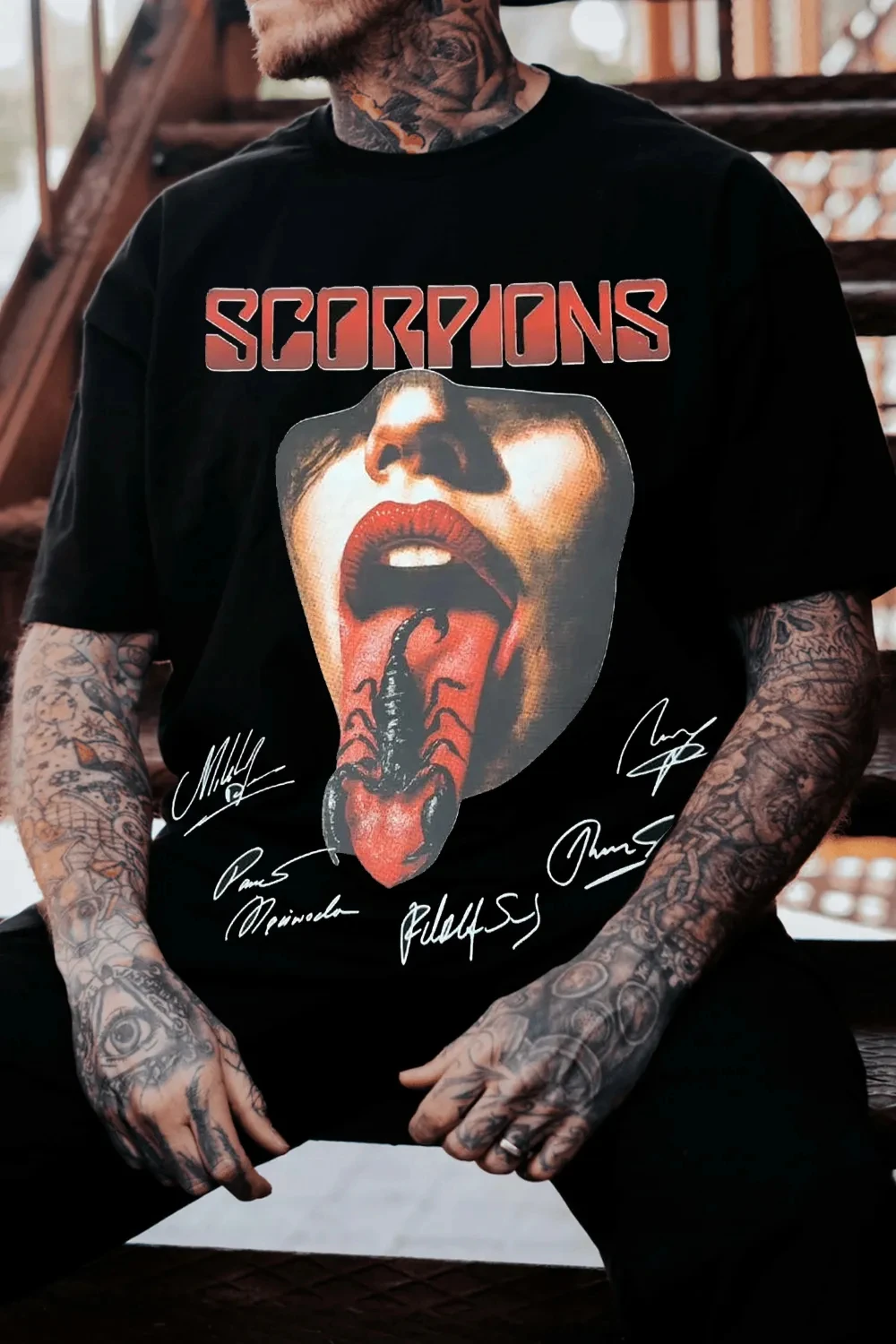 New 2026 Scorpions Band Graphic TShirt Mens Womens Cotton Tee Summer Casual Short Sleeve Round Neck Clothing Unisex