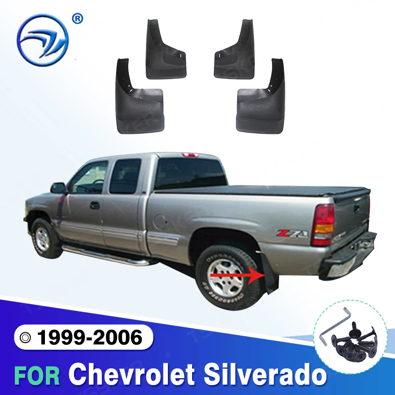 

For Chevrolet Silverado 1999-2006 2000 2001 2002 2003 2004 2005 Mudflaps Splash Guards Mudguards Mud Flaps Fender car Accessorie