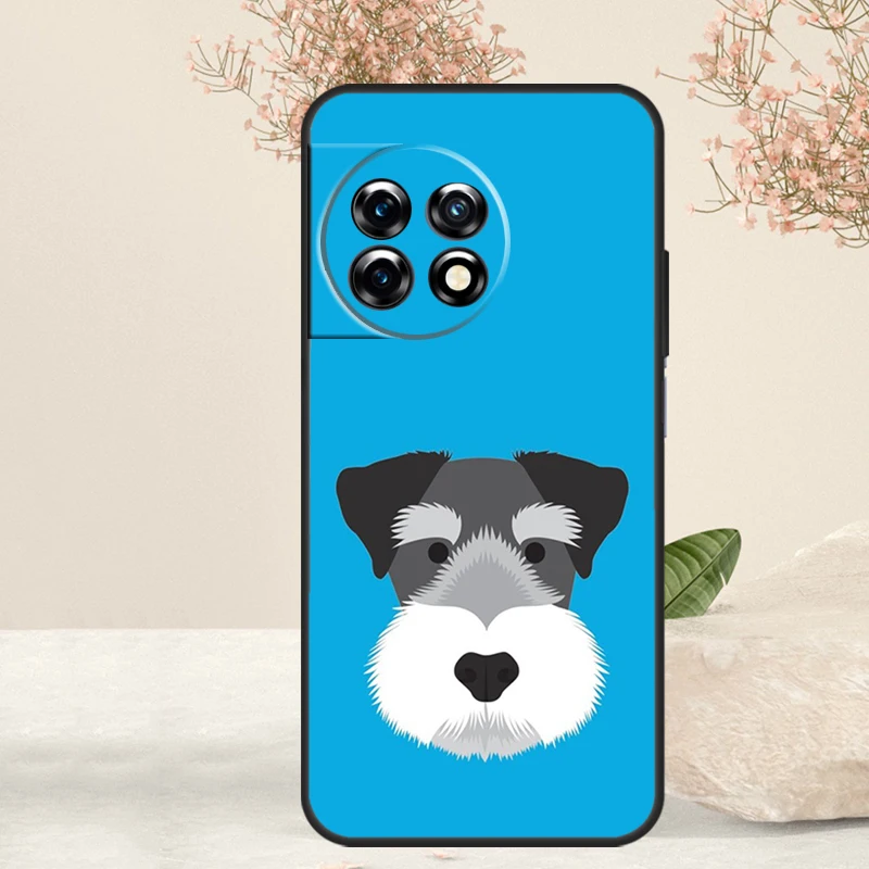 Miniature Schnauzer dog art Case For OnePlus 12 11 9 10 Pro 10R 8T 10T 12R OnePlus Nord CE 3 2 Lite N30 N20 N10 Cover