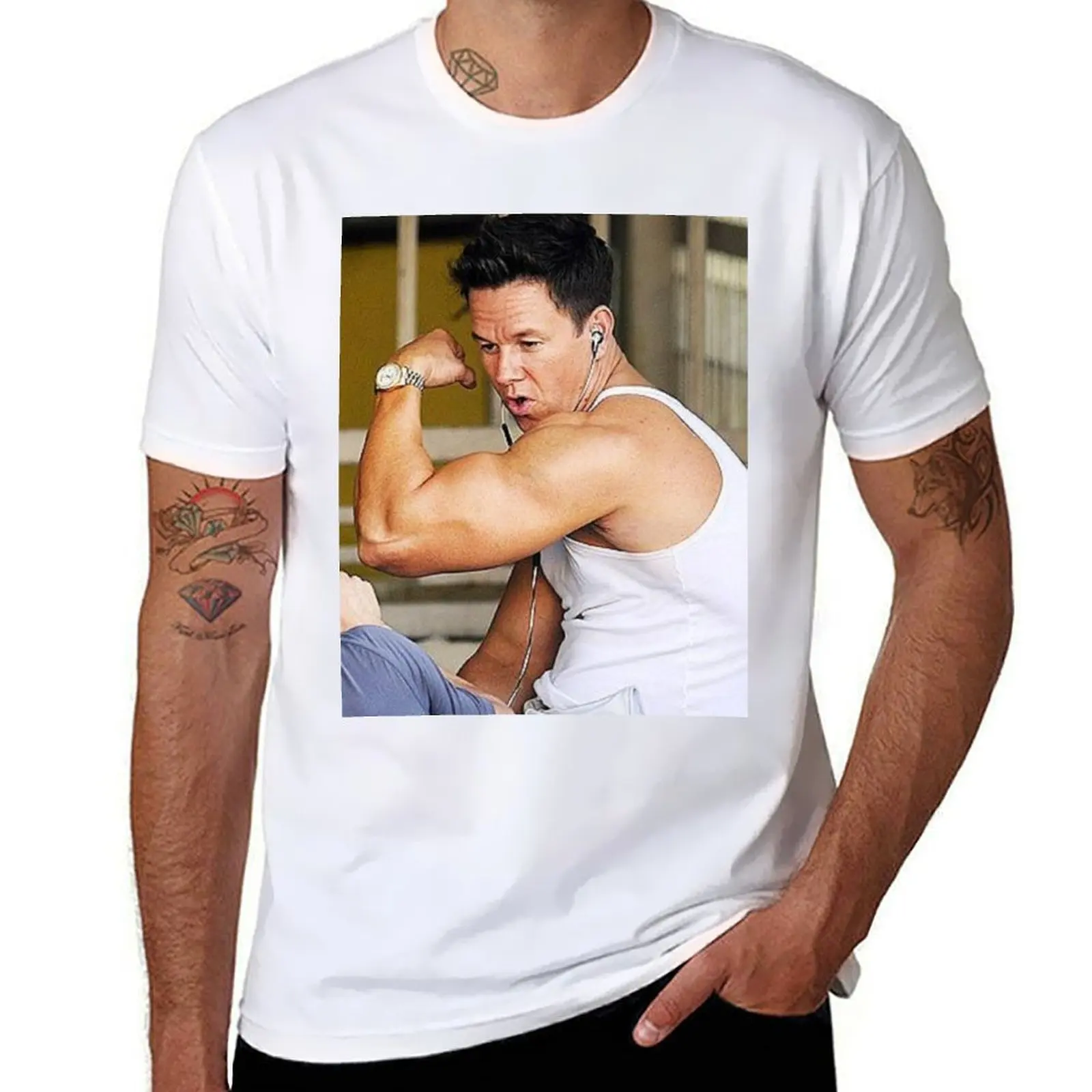 

mark wahlberg T-Shirt anime t shirts for man funny t shirts man T-Shirt