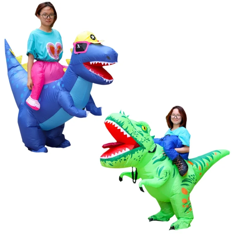 

Program: Riding Dinosaur Inflatable Clothing for Adults, Funny Tyrannosaurus Rex Mounts, Cosplay, Stage Performance Costumes