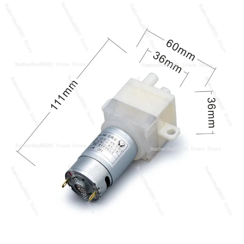 10PCS Miniature DC Self-Priming Water Pump 12V 24V Food Grade Silent Pump 2.3L/MIN Lift 10M 8.5W Interface 8MM