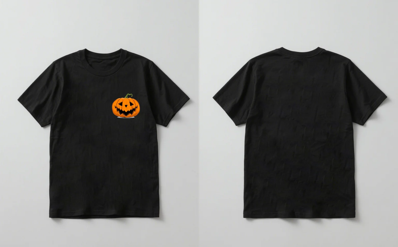 

2025 Новый модный повседневный унисекс с коротким рукавом и принтом тыквы на Хэллоуин