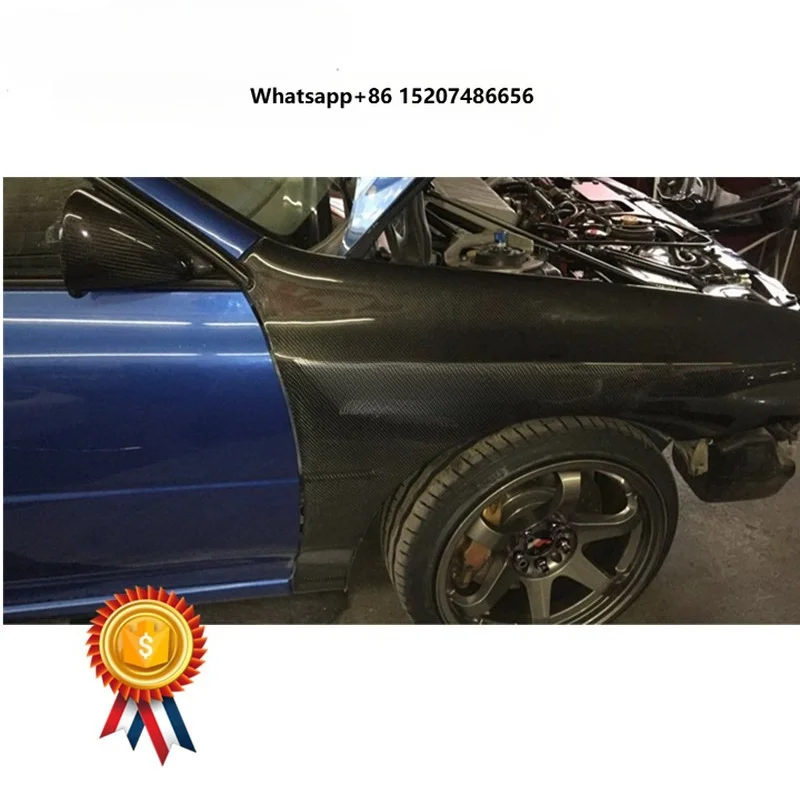 Trade Assurance Carbon Fiber Front Fender 1998-2001 Impreza WRX STI 5-6th 15mm Wider Front Fender Custom Car Fenders