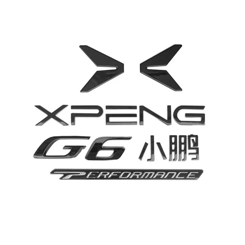شعار شارة سوداء أمامية وخلفية للسيارة Xpeng Xiaopeng G6 2023 2024 2025 ملحقات تصفيف التعديل #1