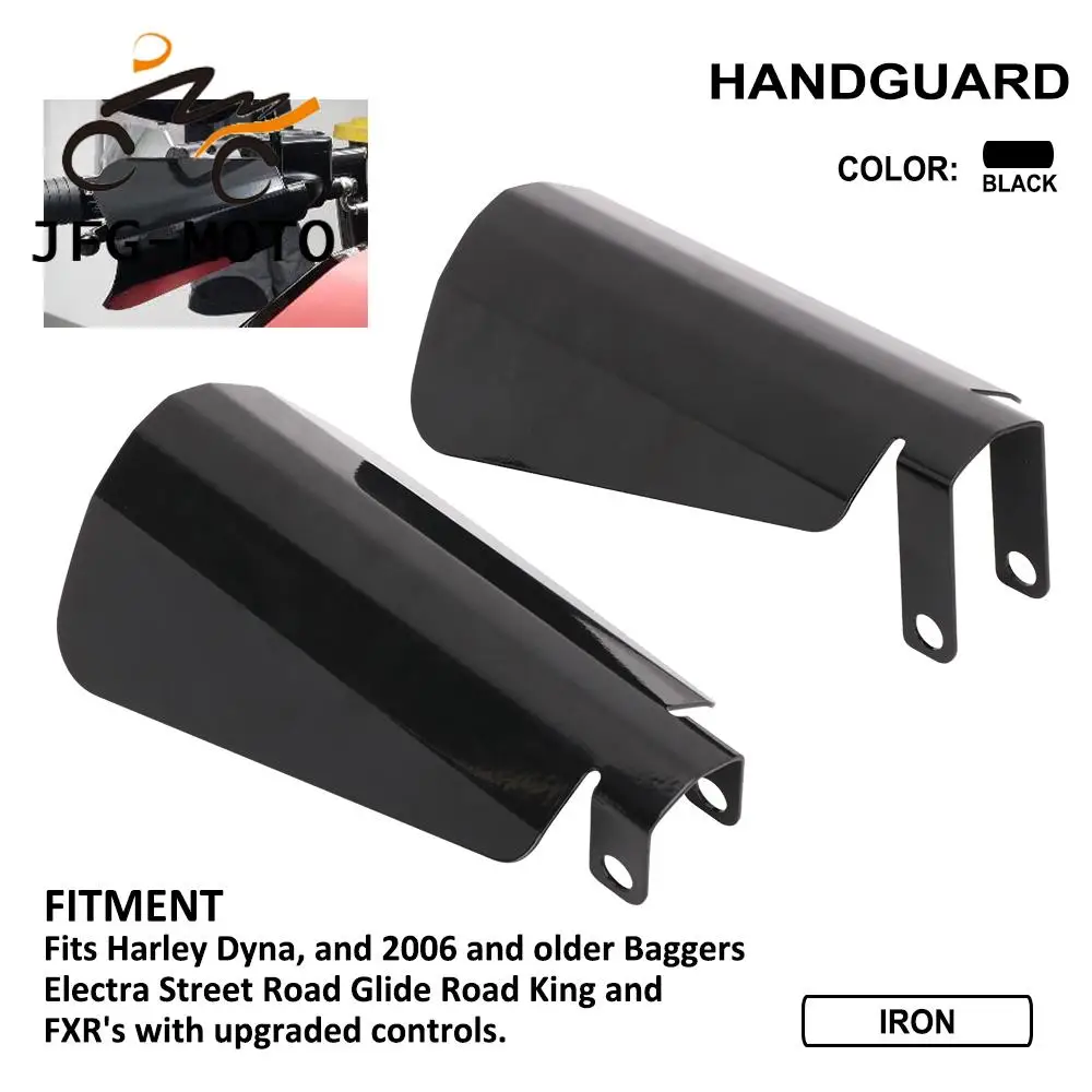 Motorcycle Shade Hand Guard Steel Handguards For Harley Dyna 2006 Older Baggers Electra Street Road Glide Road King FXR Moto