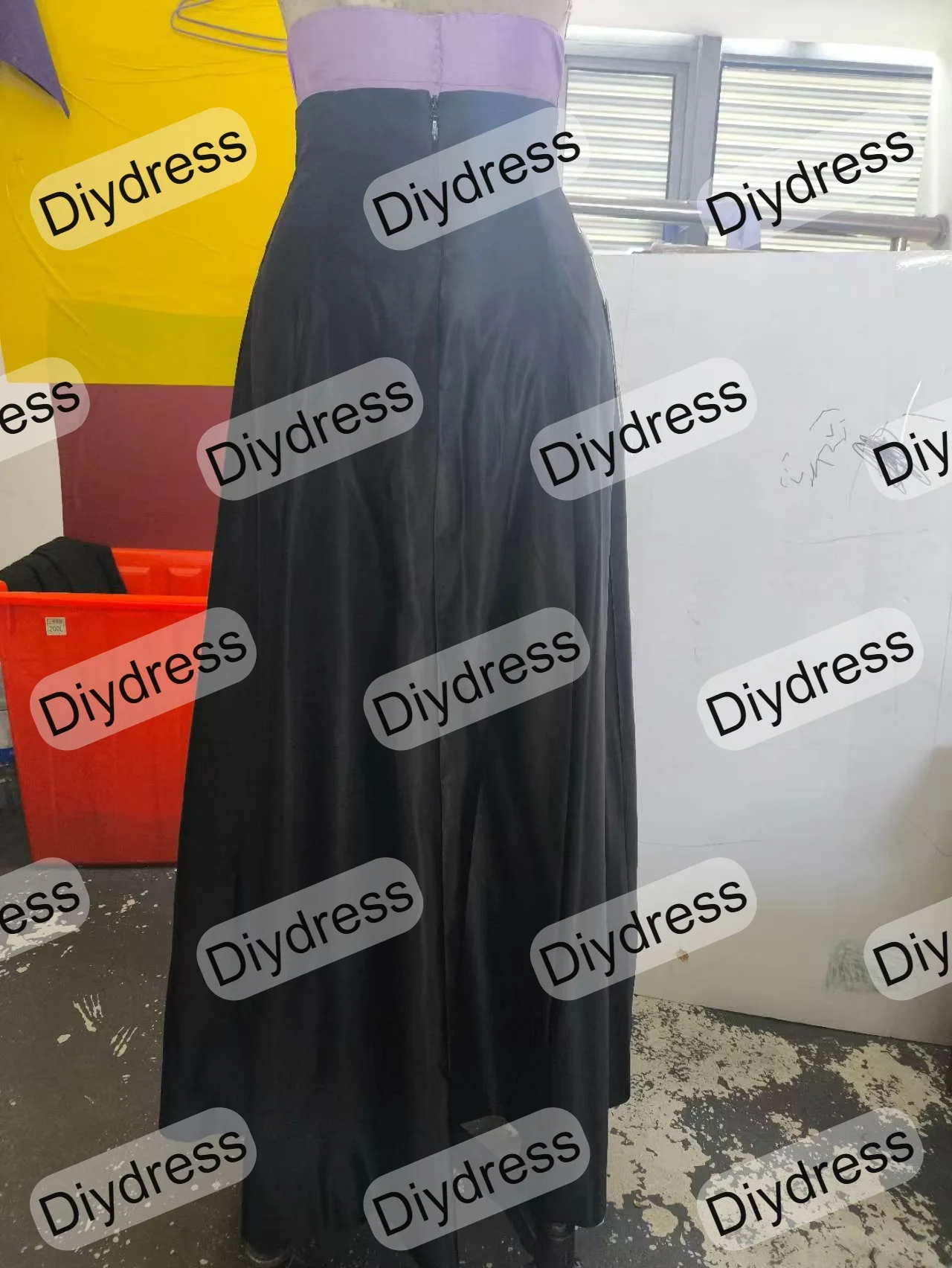 Women’s Elegant High Waist Gold Prom Party Satin Maxi Skirt A-Line Floor Length Satin Skirt With Pockets For Evening Gown