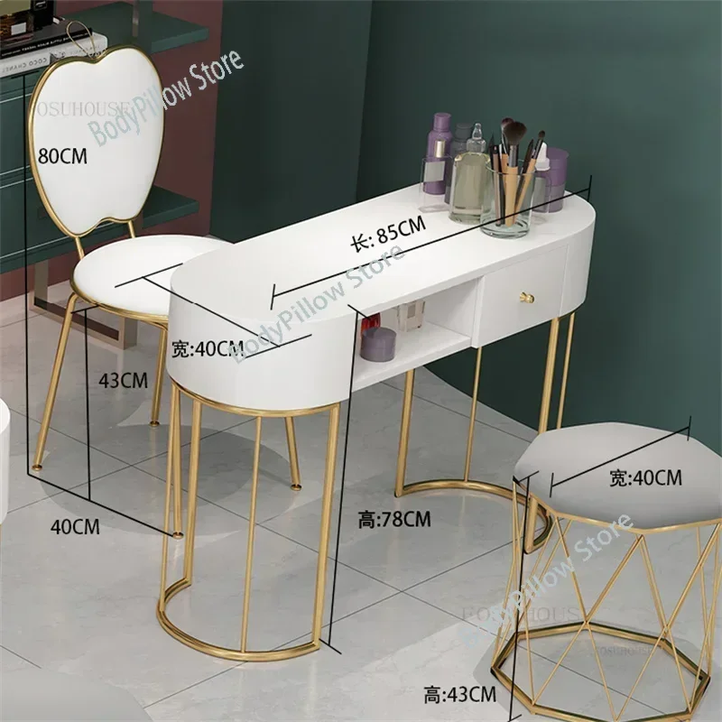 European Beauty Salon Nail Tables Multifunctional Hotel Household Manicure Table Light Luxury Club Professional Storage Locker U