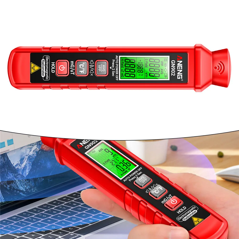 Automatic Shutdown Home Office Outdoor Electromagnetic Radiation Detector X-ray Test Detector Battery Installation